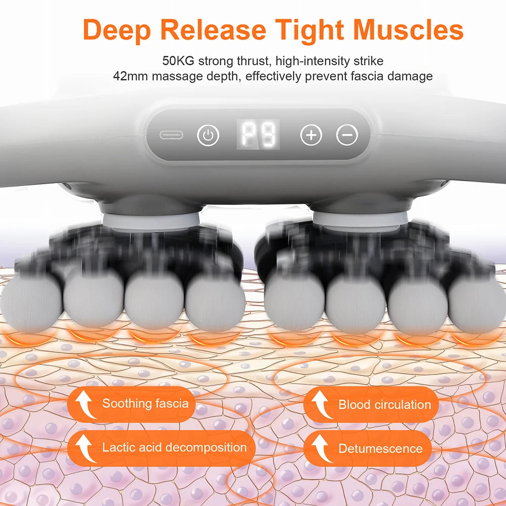 Iebilif 9-Speed Wireless Fascia Gun with Vibration Body Massager