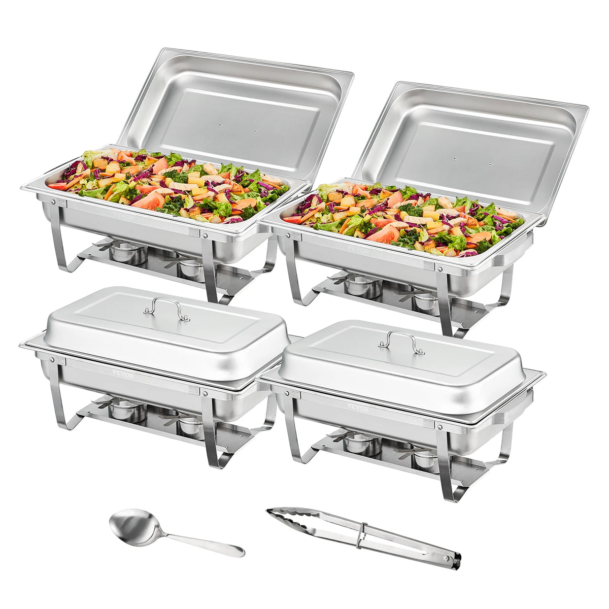 SucceBuy Chafing Dish Catering Food Warmer Essential Buffet Supplies