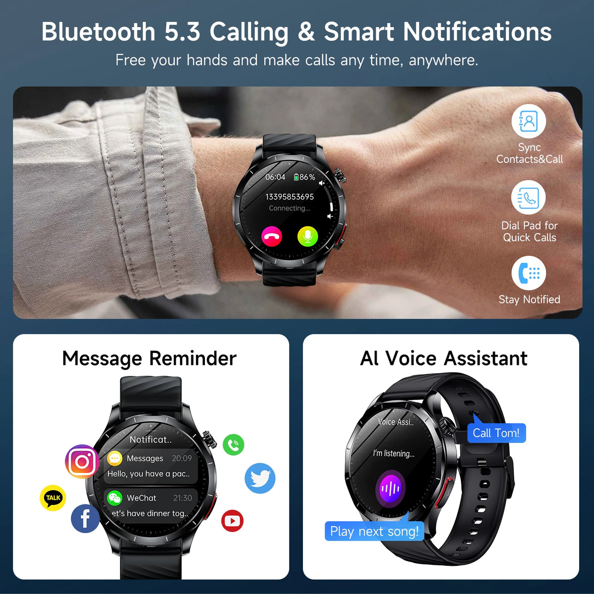 Marsyu ECG PPG Health Smart Watch Blood Pressure Tracker