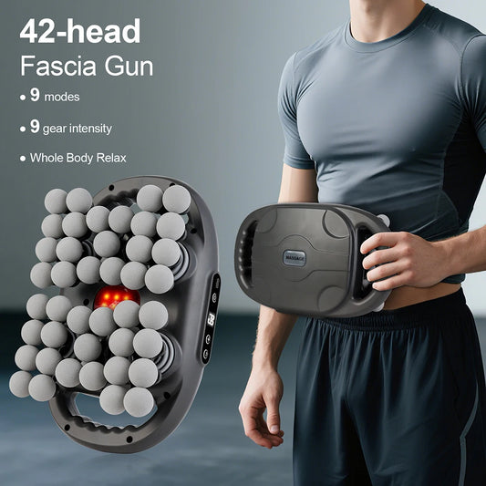 Iebilif 9-Speed Wireless Fascia Gun with Vibration Body Massager