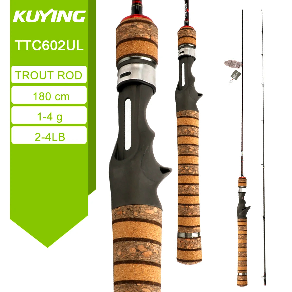 Kuying Teton Carbon Fishing Rod For Casting And Spinning