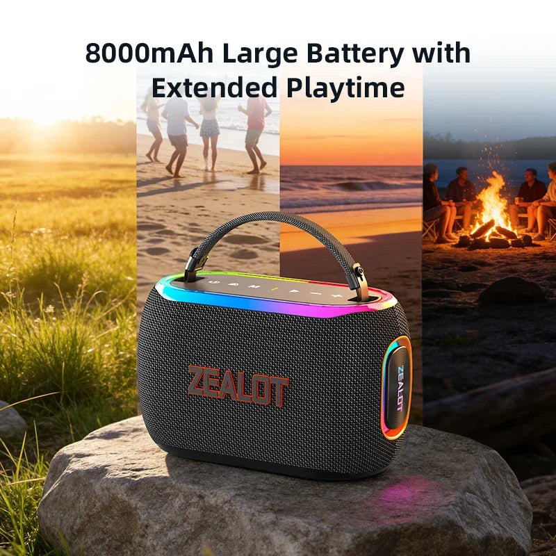ZEALOT S182 Portable Bluetooth Speaker With HiFi Bass Performance