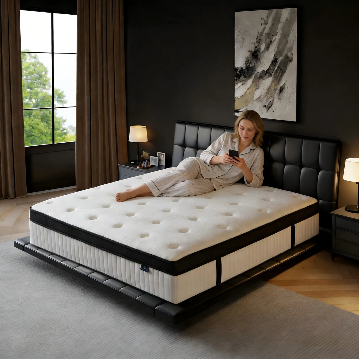 Hybrid Mattress In A Box With Pocket Springs Medium Firm