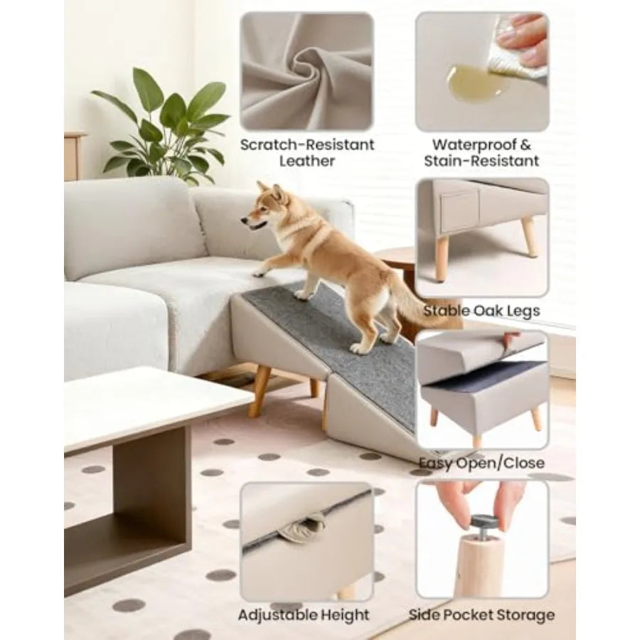 SHXI Indoor Safety Pet Ramp And Stairs For Dogs Cats