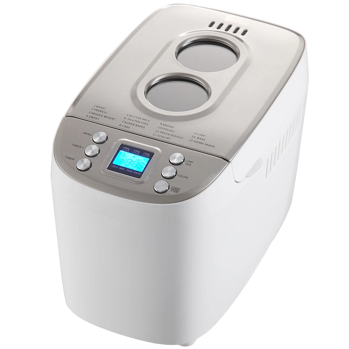 VEVOR 15-in-1 Automatic Bread Maker Nonstick Ceramic Pan Gluten-Free