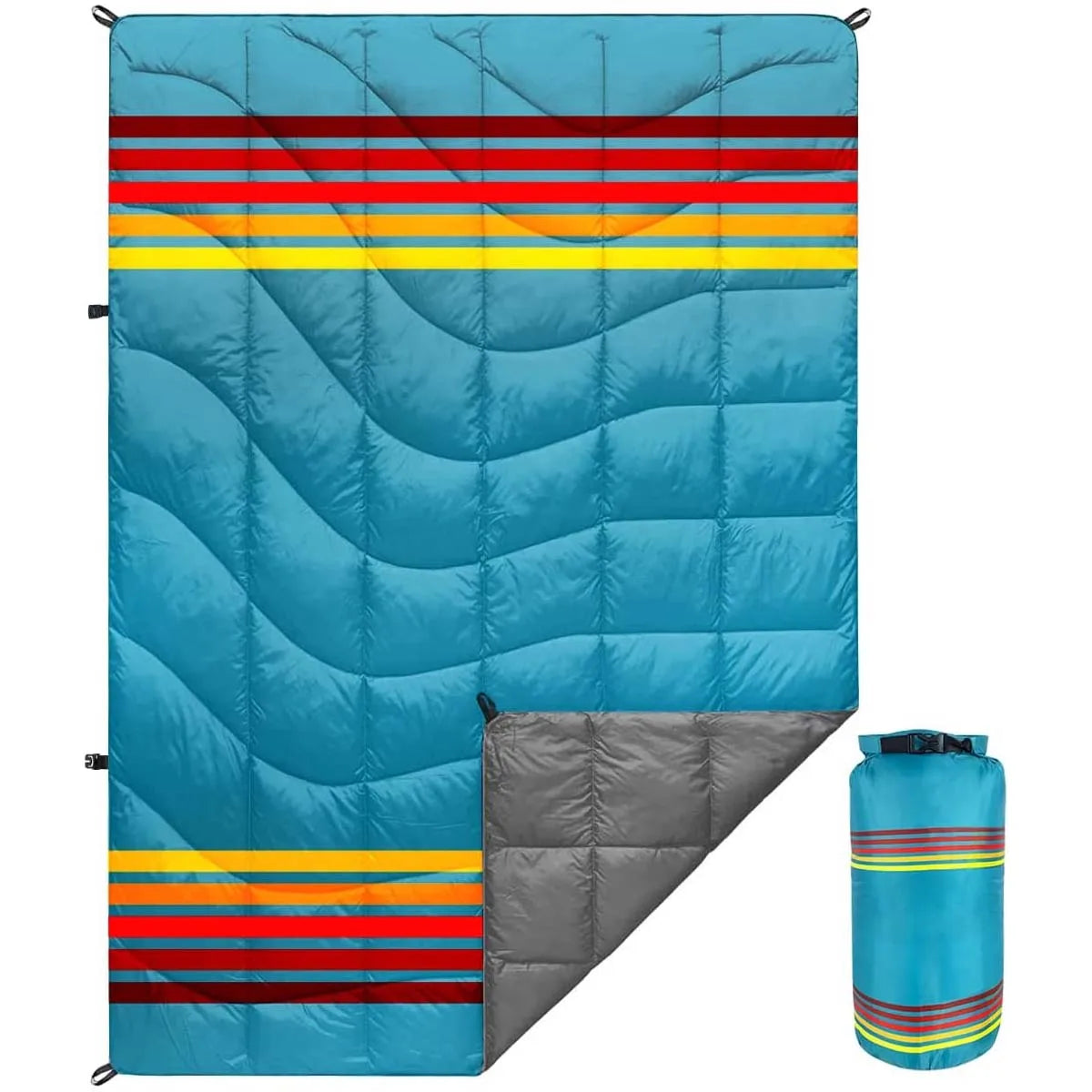 Portable Waterproof Fluffy Camping Picnic Blanket With Bag