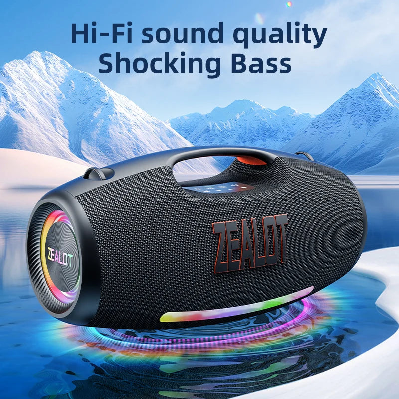 Zealot 250W Waterproof Portable Outdoor Bluetooth Speaker
