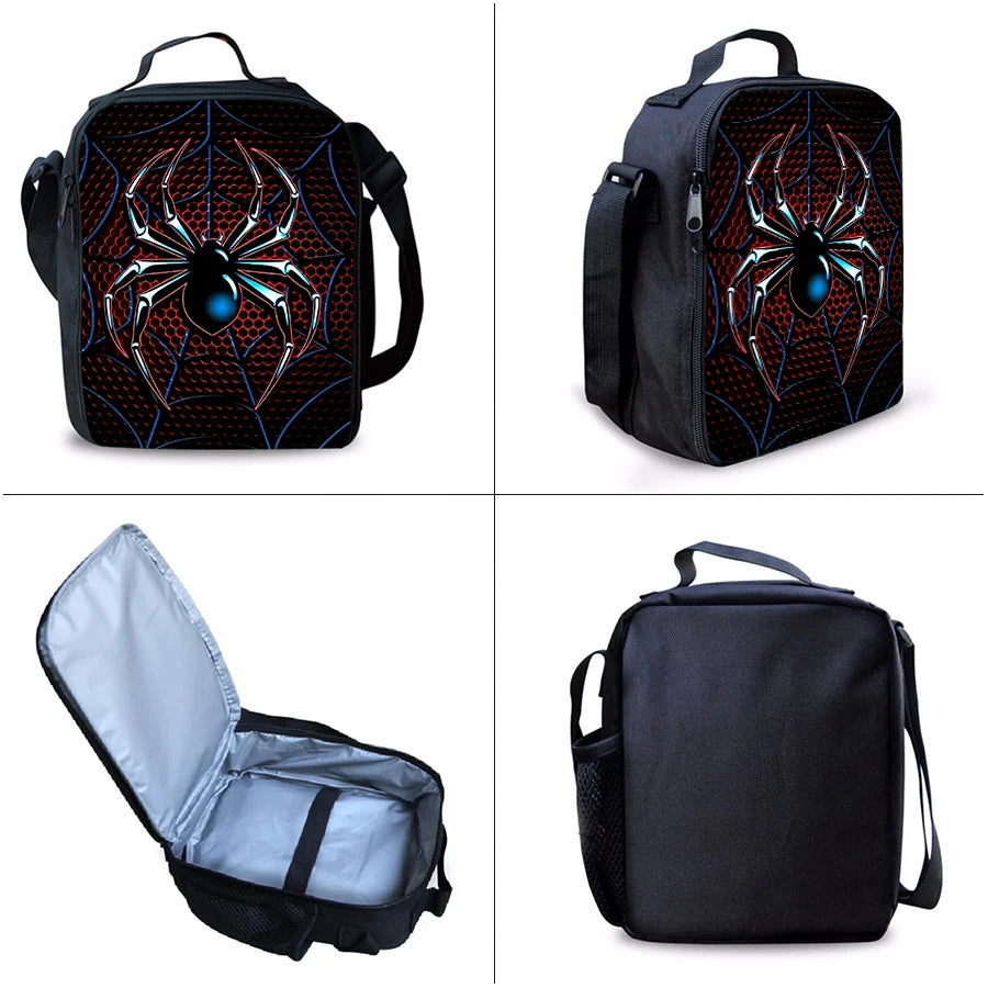 3D Spider Cartoon School Backpack For Kids And Children