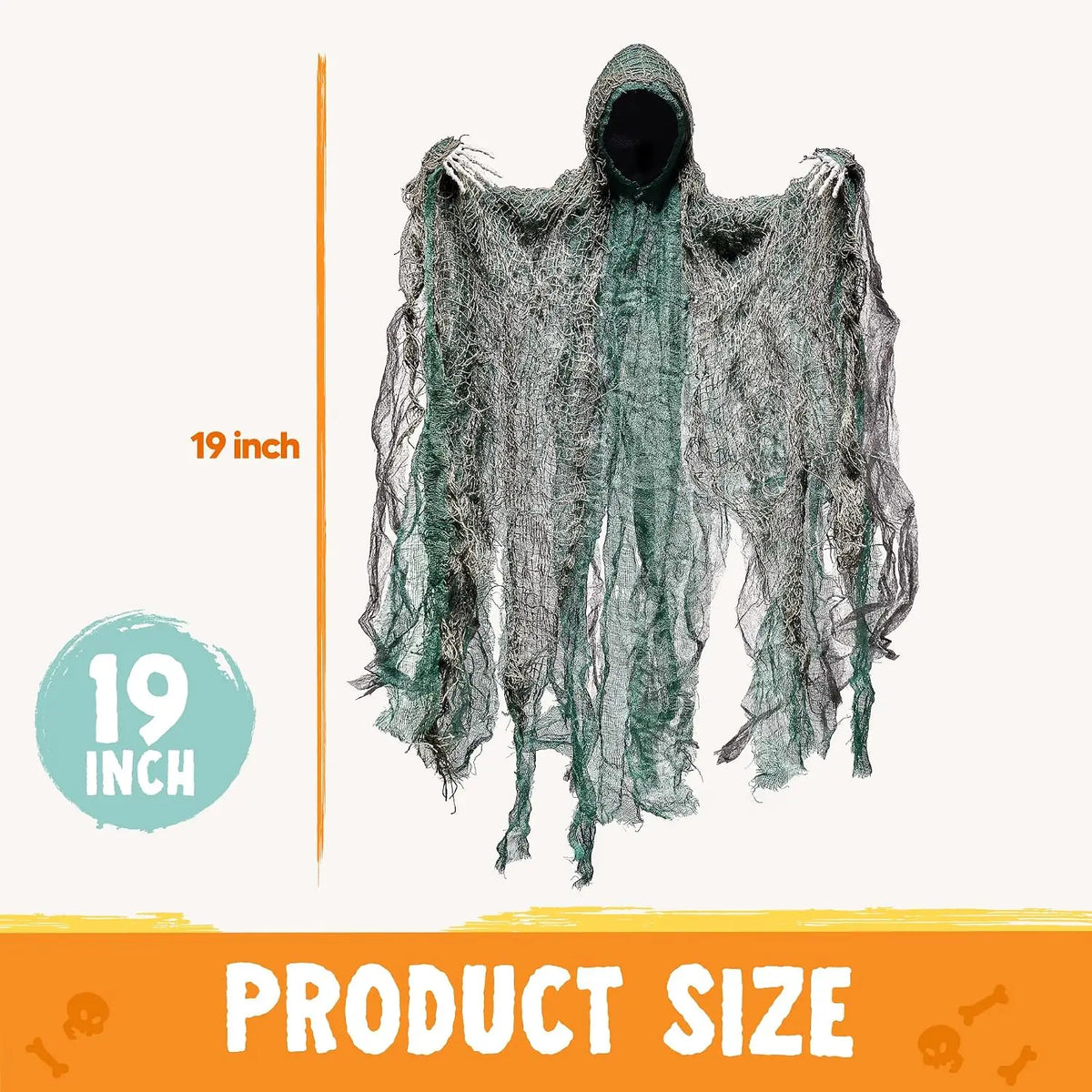 Halloween Hanging Faceless Ghost Decoration Set For Outdoors