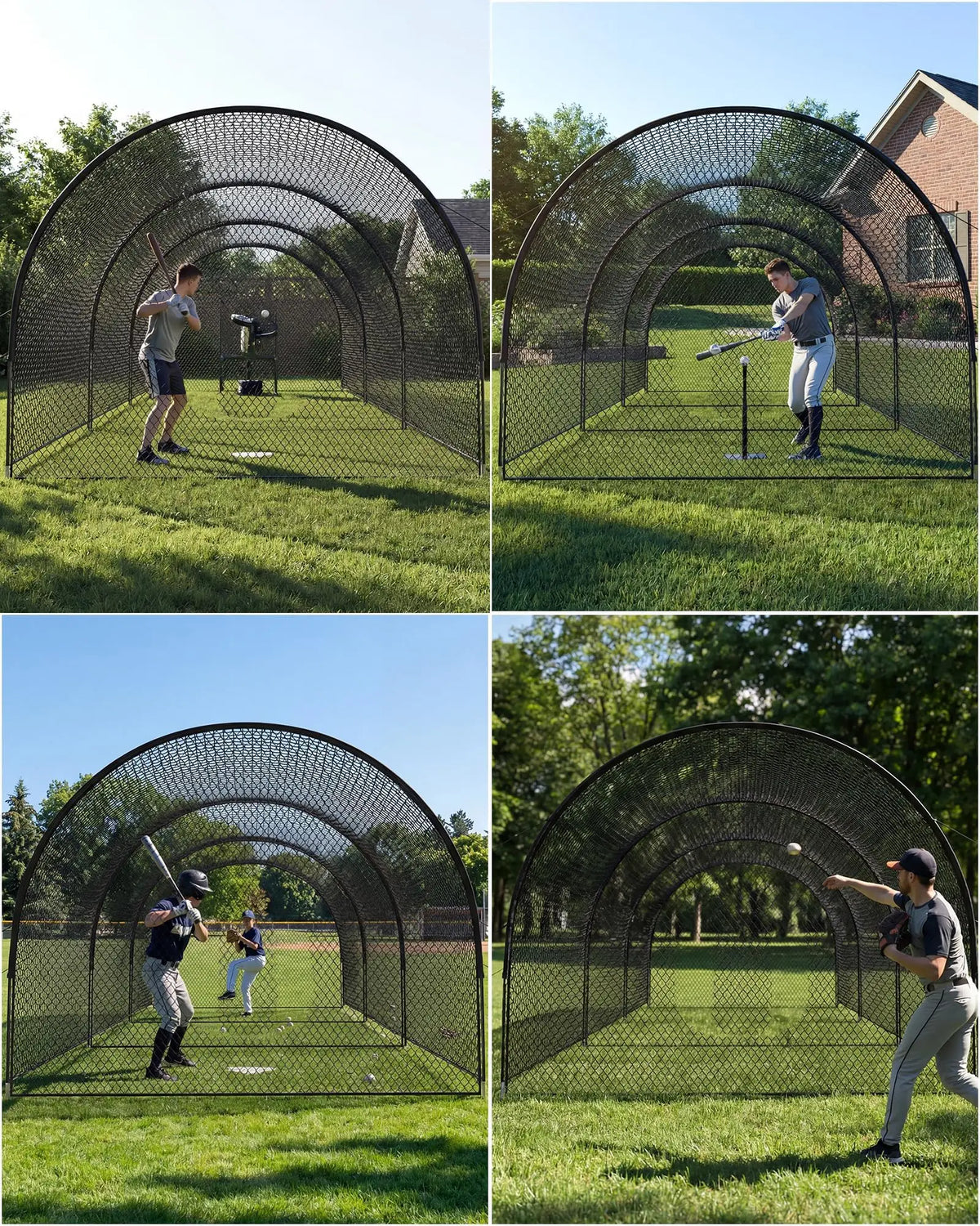 Durable Baseball Batting Cage With Frame And Training Netting