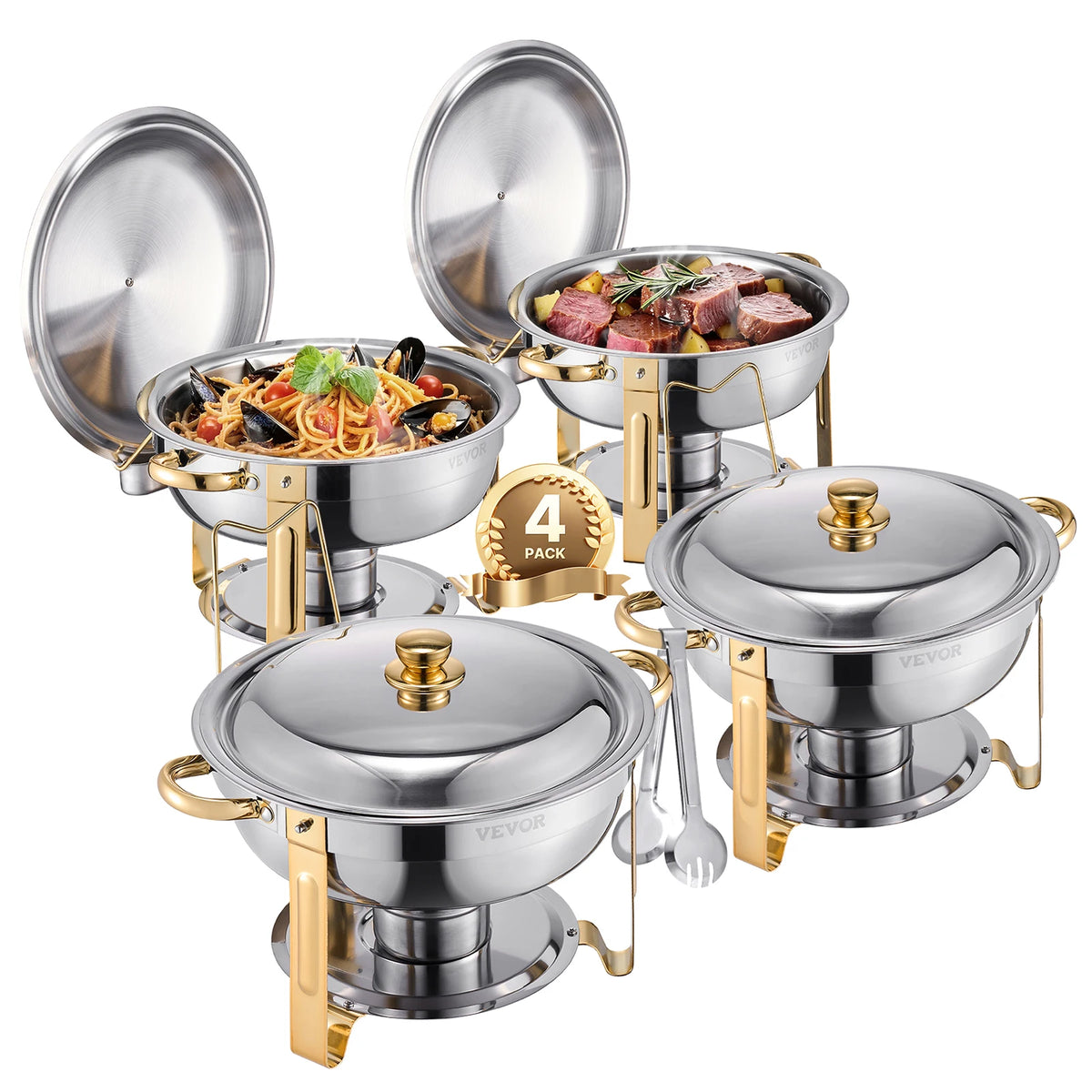 SucceBuy Stainless Steel Chafing Dish Buffet Catering Warmer Set
