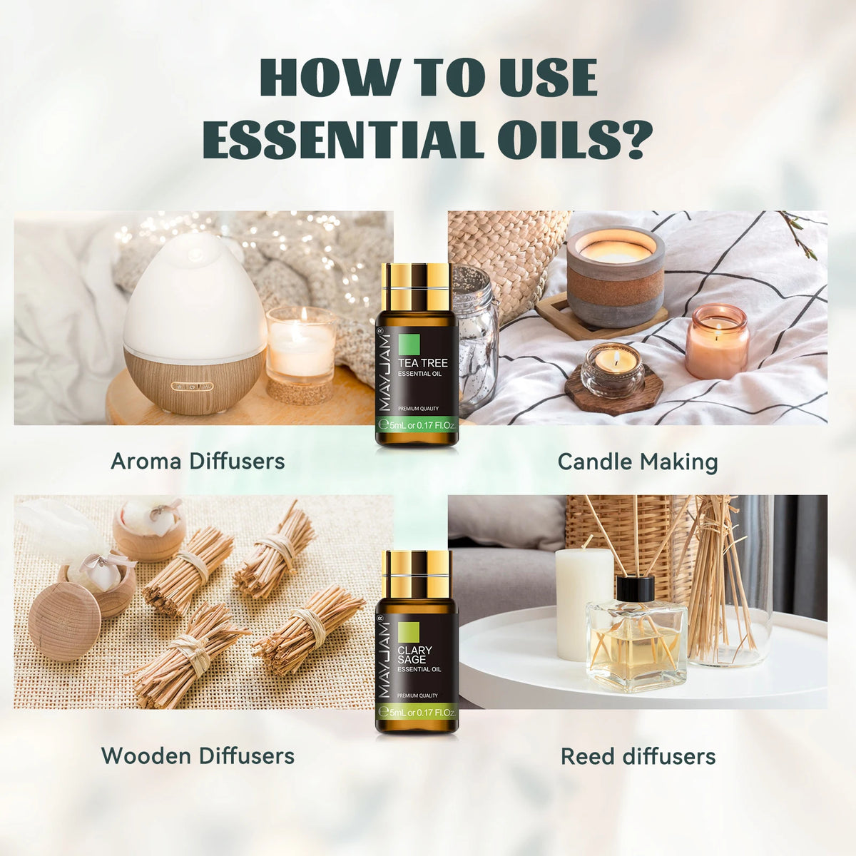 MAYJAM 35 Essential Oils Aromatherapy Collection Gift Set