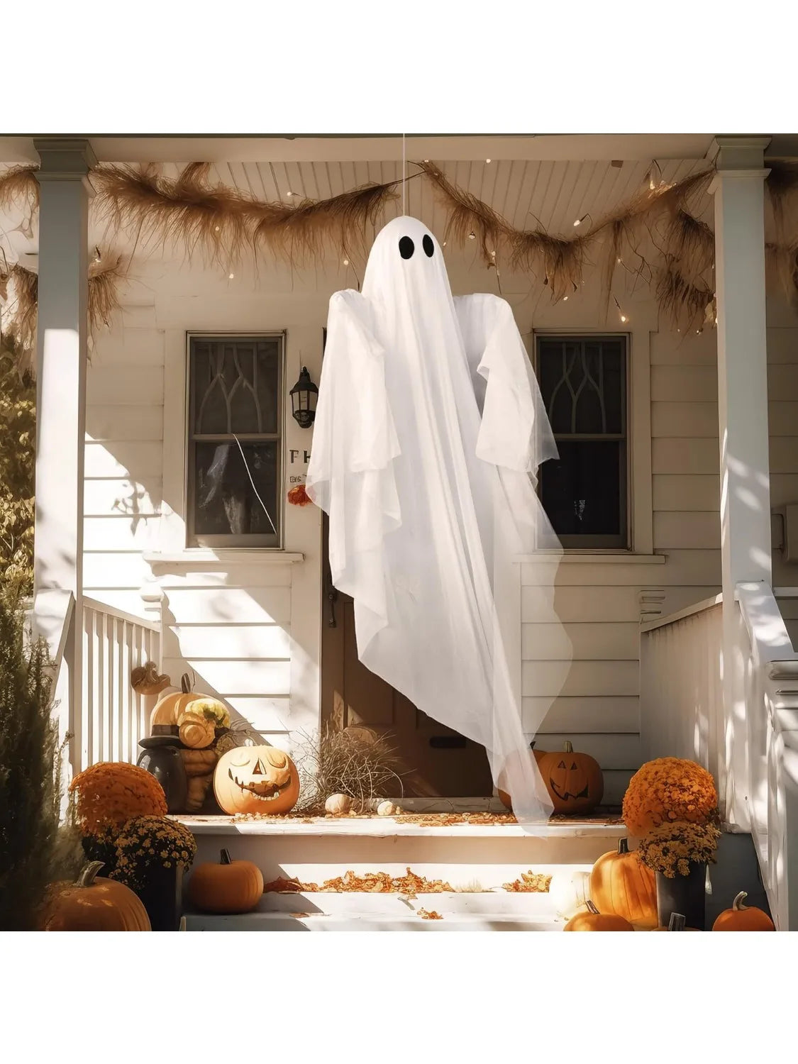 Halloween Hanging Glowing Ghost Decoration For Outdoor Indoor Use