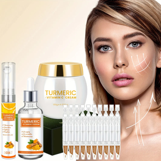 Aoao Turmeric Essence Cream Skincare Gift Set For Glowing Skin