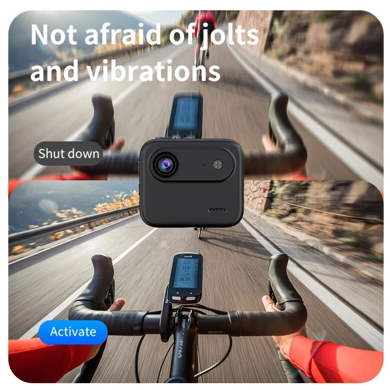 Portable 4K Flip Screen Action Camera With Wide Angle Lens