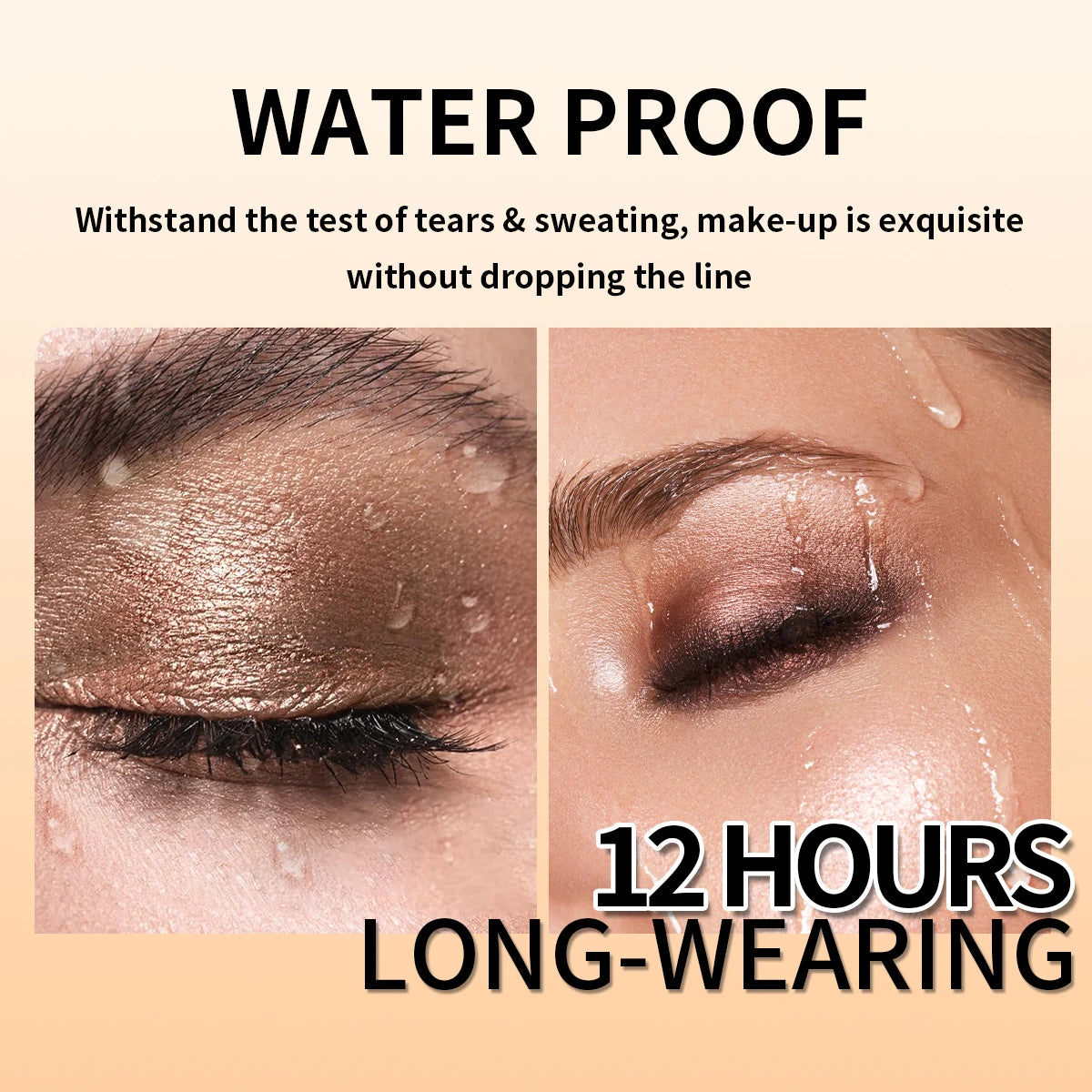 KAFURUX Premium Pearlescent Eyeshadow Set Waterproof Shimmer Highlighter