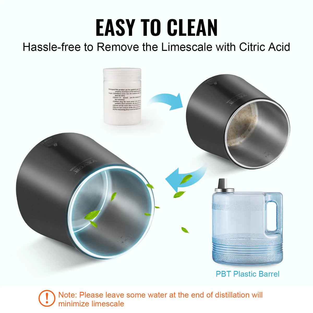 SucceBuy Countertop Water Distiller And Pure Water Purifier