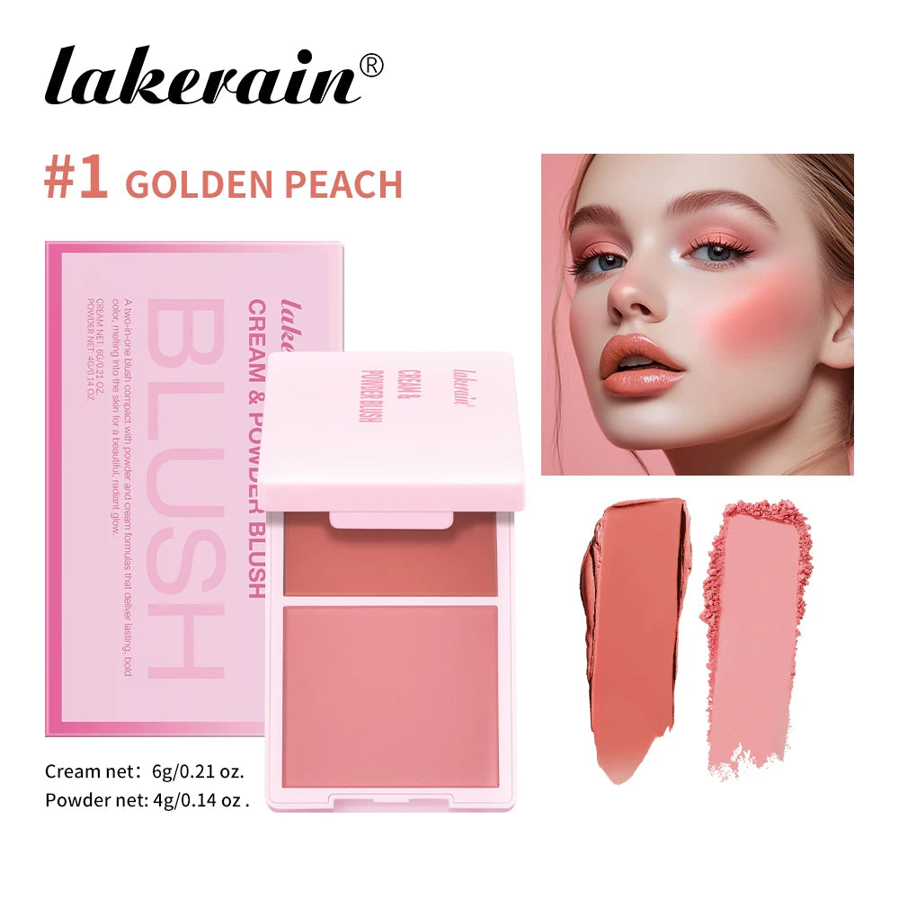 Lakerain Long Lasting Highly Pigmented Cream Powder Blush