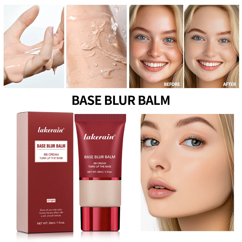 Ibcccndc Matte Base Blur Balm Waterproof Long Lasting Concealer