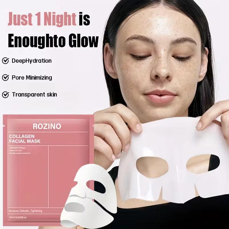 Rozino Bio Collagen Hydrating Sheet Masks For Radiant Skin