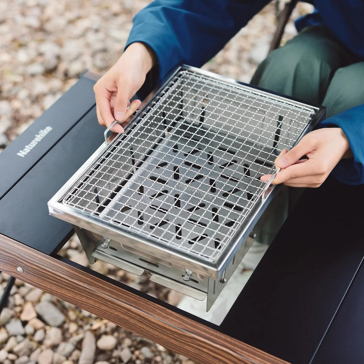 Naturehike Portable Stainless Steel Camping Charcoal Grill