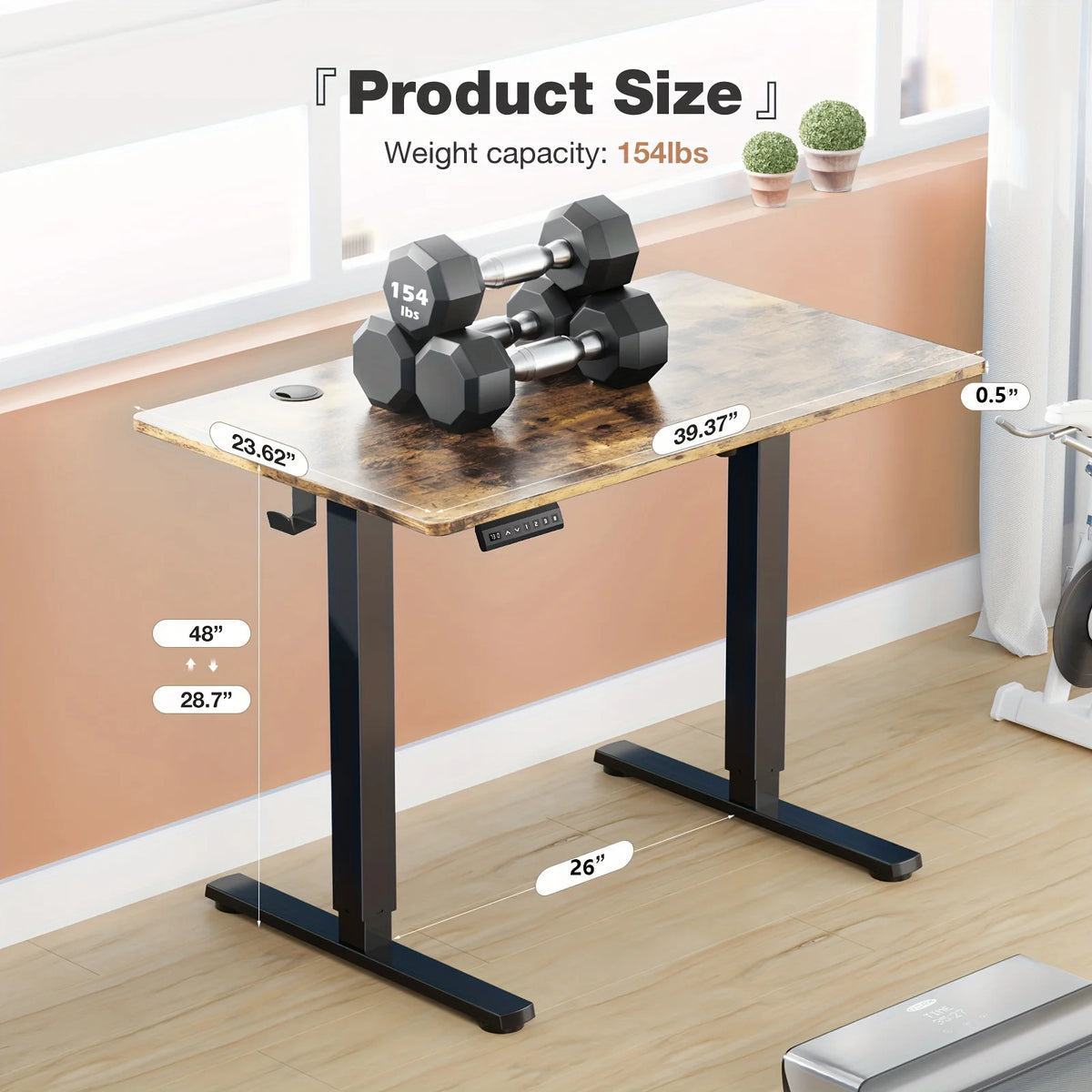 JHK Electric Height Adjustable Ergonomic Standing Desk