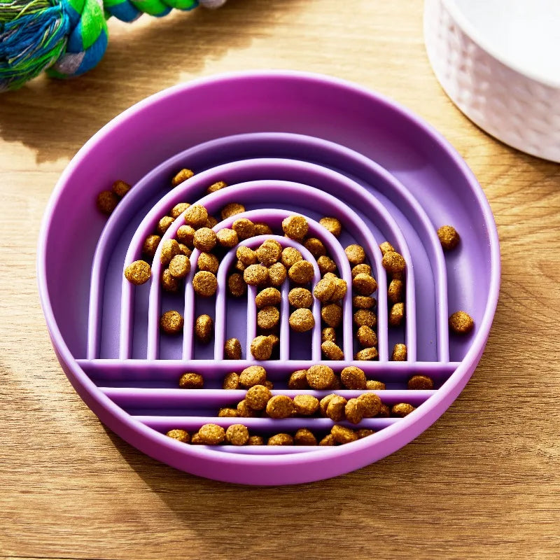 Silicone Slow Feeder Bowl For Pets With Healthy Interactive Mealtimes