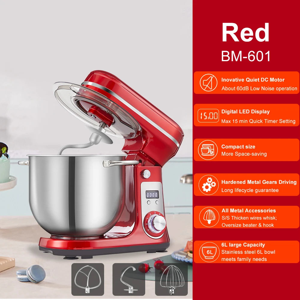 Biolomix Powerful Kitchen Stand Mixer With Quiet Motor