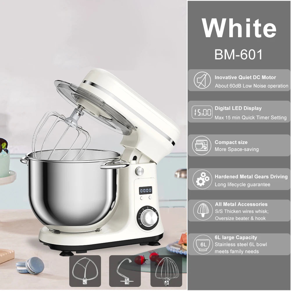 Biolomix Powerful Kitchen Stand Mixer With Quiet Motor